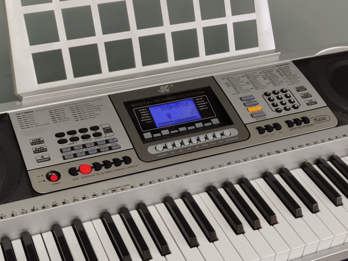 Keyboard Piano 61 Keys with Vibrato + Double X Stand - Image 6