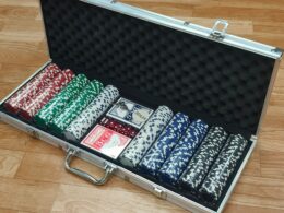 Poker game set with case (500pcs)