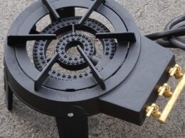 Triple Burner Cast Iron Gas Cooker