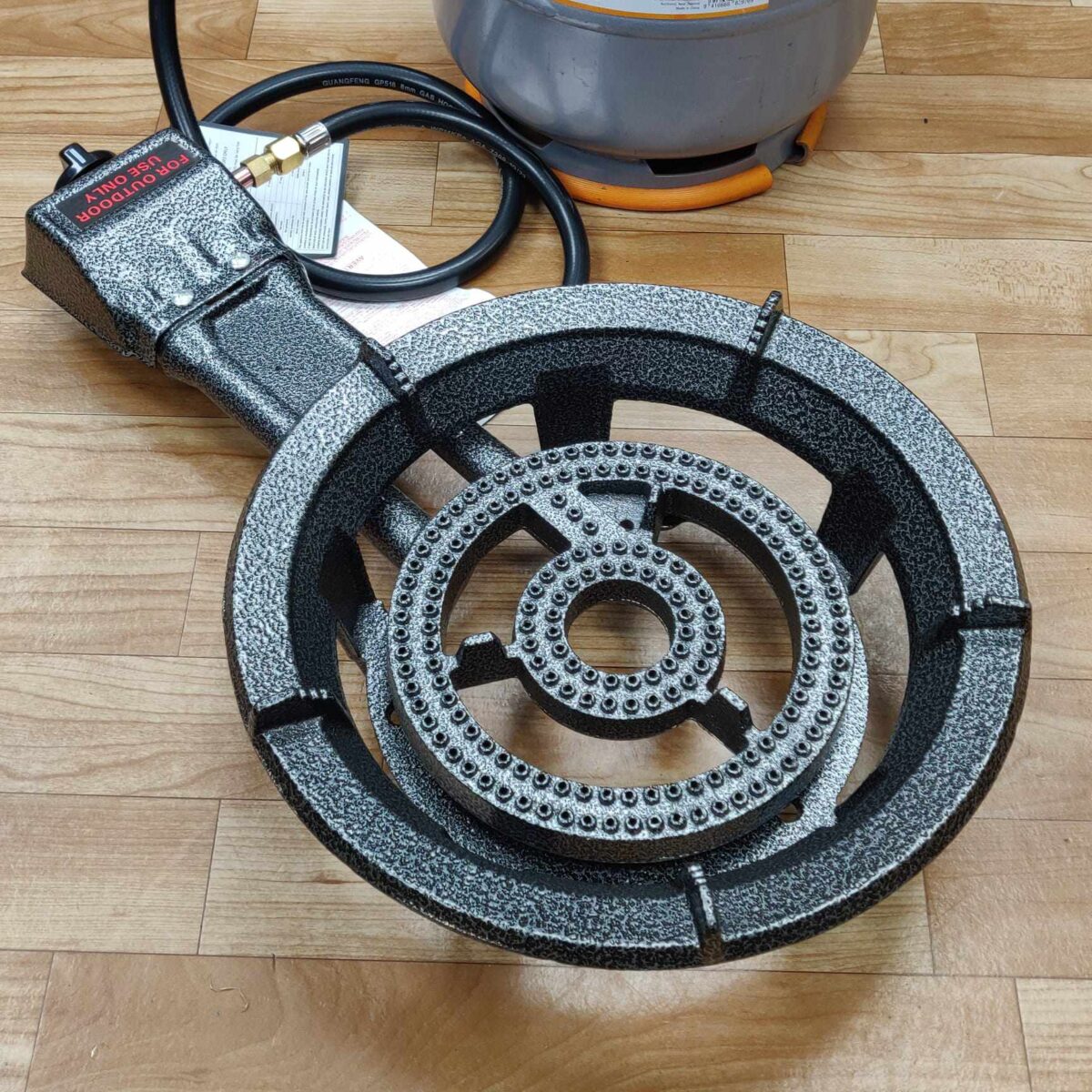 Two ring burner gas cooker