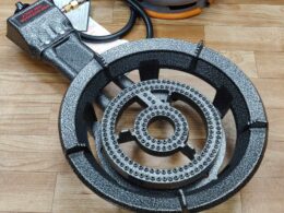 Two ring burner gas cooker