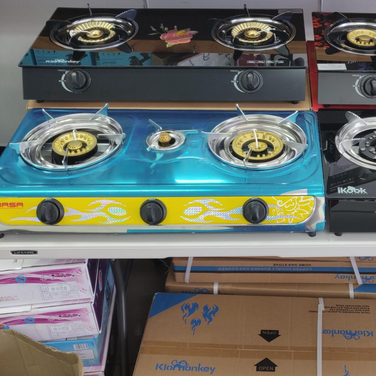 Gas Stove Triple Burner Stainless steel - Image 2