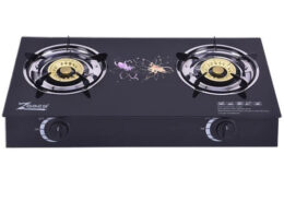 Double Gas Cooker Glass Top